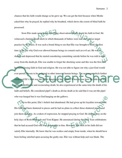 The Role of Faith in Night by Elie Wiezel