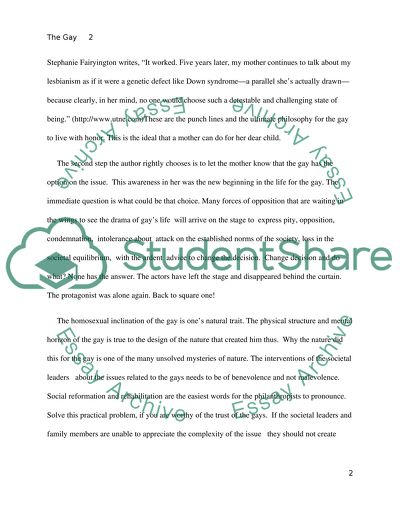 The Gay Option by Stephanie Fairyington