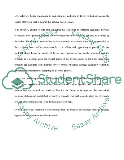 Critical Analysis of the Article from both POSITIVE and NEGATIVE aspects