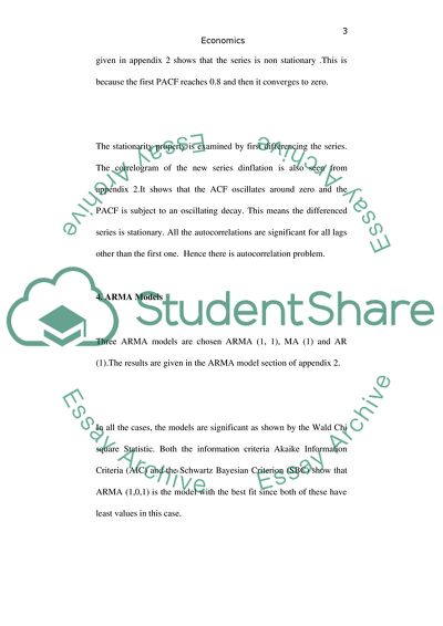 Economics: ARMA and GARCH Models