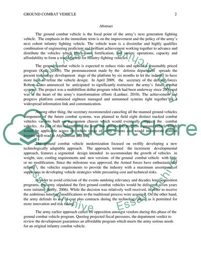 Ground Combat Vehicle