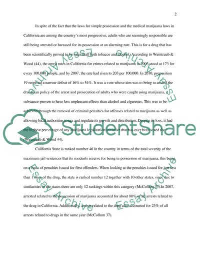 The Marijuana Policy in California