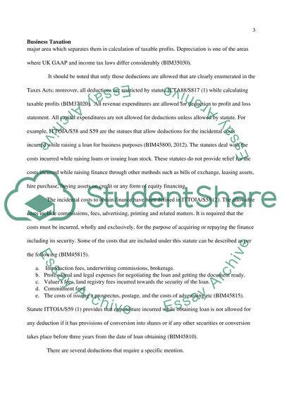 Business Taxation, Understanding Revenue and Capital Expenditures
