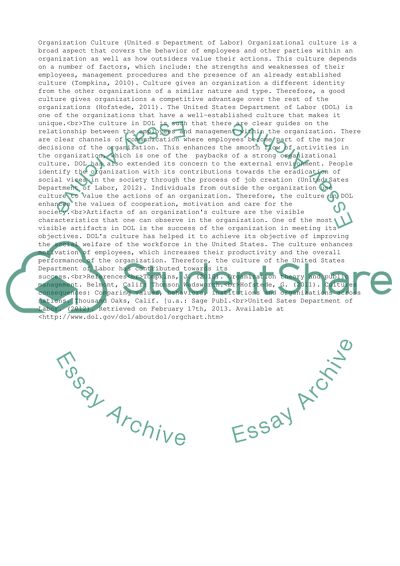 Usa department of lapor