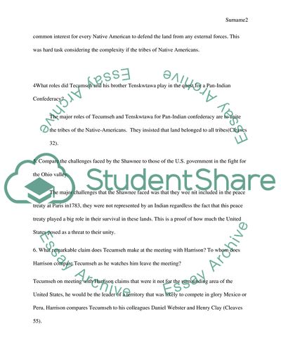 Tecumsehs Vision / Shawnee People and Native American Resistance