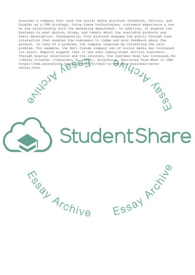 Customer Relationship Management