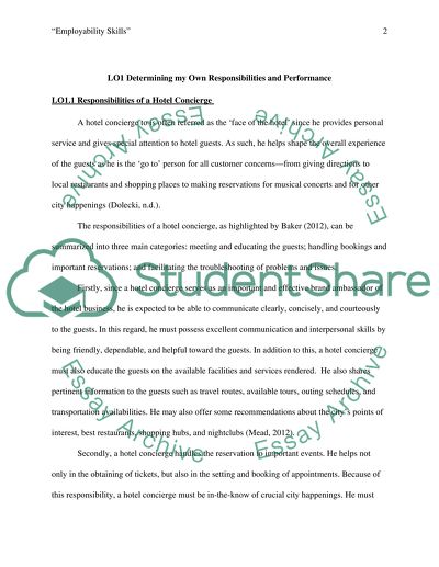 Responsibilities of a Hotel Concierge