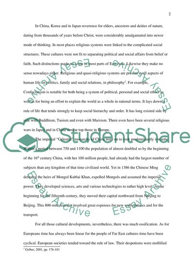 Prior to the 19th Century Europe Had Little Impact on East Asian Developments