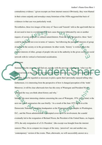 Assignments on the book after the fact