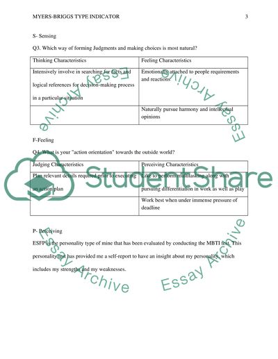 Myers-Briggs Type Indicator Issues