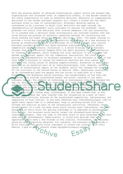 A Brief Strategy for a Business Concept That Would Directly Compete With the Small Business