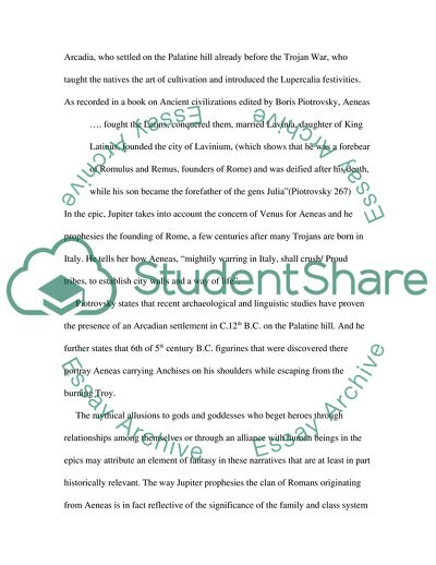 DEPT: Centre for Classics and Archaelogy (HISTORY). SUBJECT: Ancient Rome. Myth and Empire. TOPIC DETAILS ATTACHED