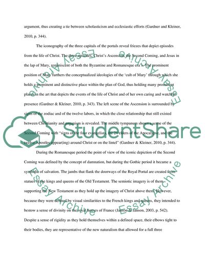 A Comparison of the West Faade of the Chartres Cathedral and the Amiens Cathedral