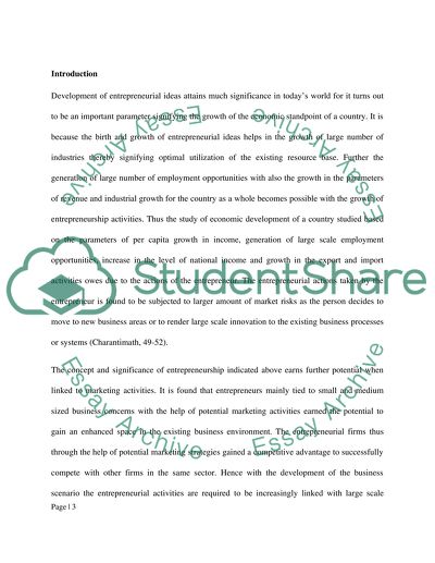 Marketing and Entrepreneurship