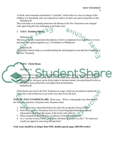 History of the Apostle Paul