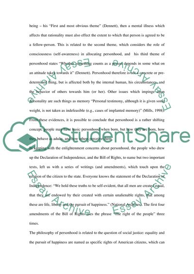 The Concept of the Person