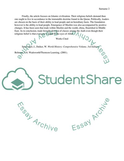 Ferment in the Middle East: The Rise of Islam