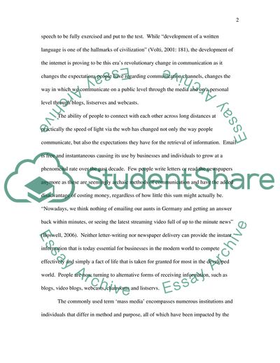 The Internet: The New Milleniums Answer to Written Communication