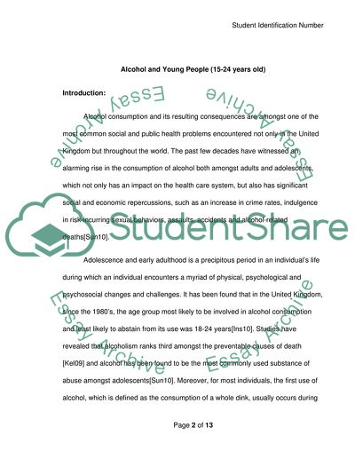 Alcohol Consumption Among Young Adults: a Significant Impact on the Health Care System