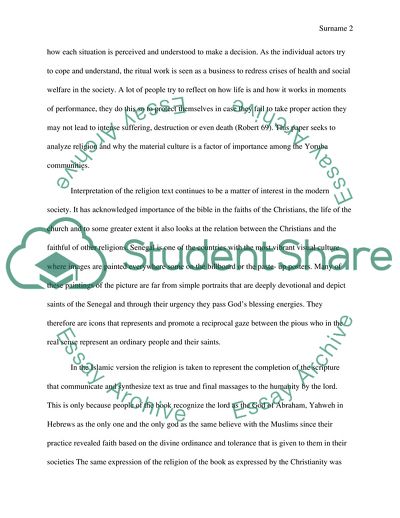 Religious Material Art