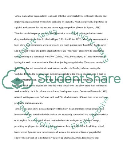 Diversitys Influence on Virtual Teams in International Business