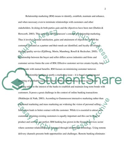 Relationship Banking