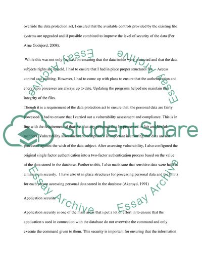 Ethics in computing or Data Protection Act