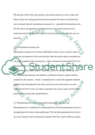 Kupreskic Et Al Case Legal and Social Environment