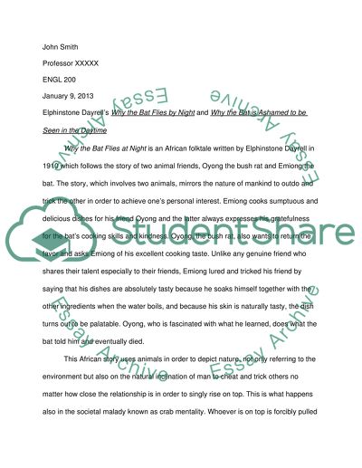 Folk Tales as Cultural Productions