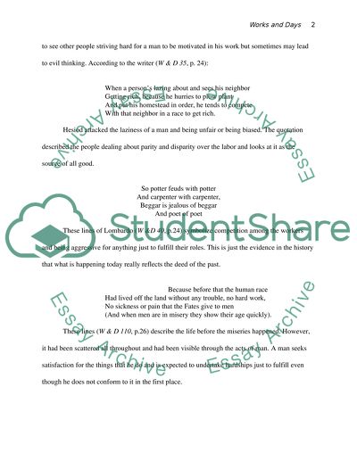 The Discussion of Works and Days and the Theogony by Hesiod