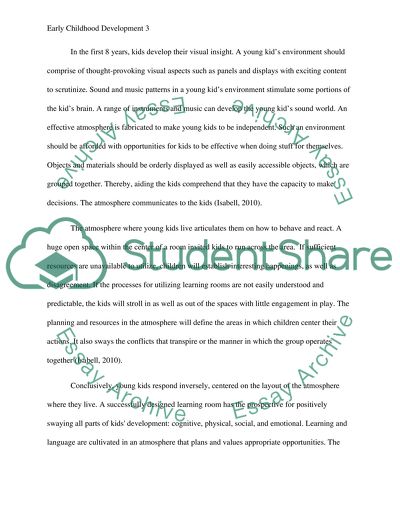 Early Childhood Development