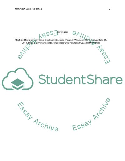 Modern Art History - Robert Colescott