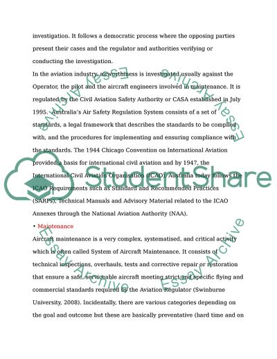 Aircraft Maintenance