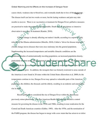 Global Warming: Dengue