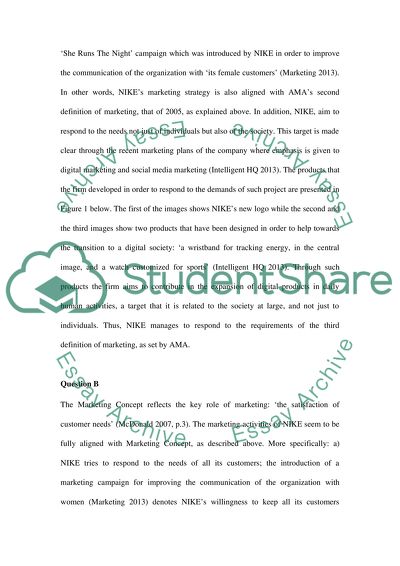 Marketing for Nike - Questions