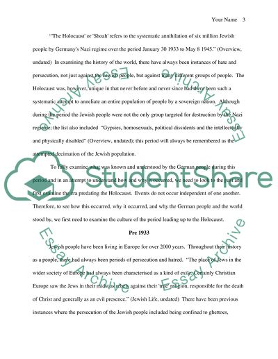 The Holocaust and the German People