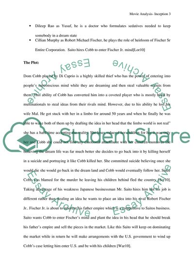 Analysis of Inceptions Media Content