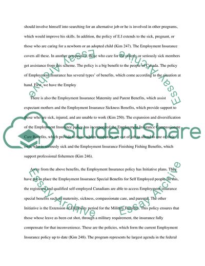 Canadian Employment Insurance