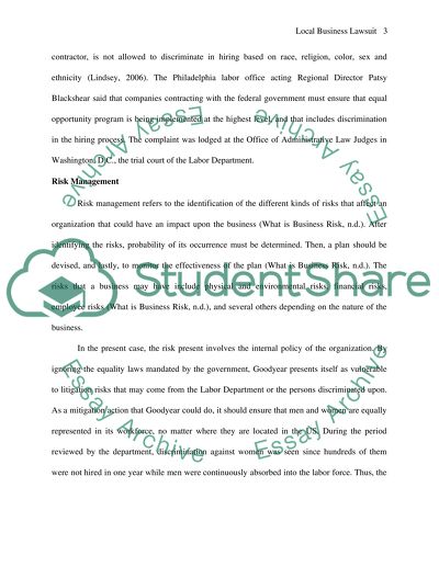 Local Business Lawsuit