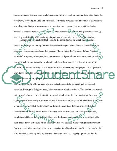 Sharing and Nurturing Ideas through Liquid Networks