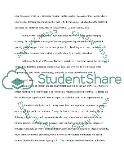 Jeffrey Garten speech