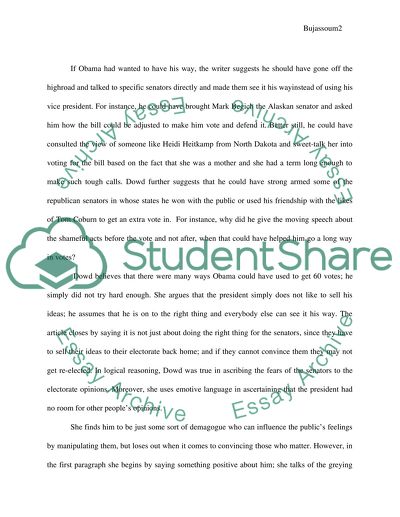 Obama, Dawd:whos fooling who