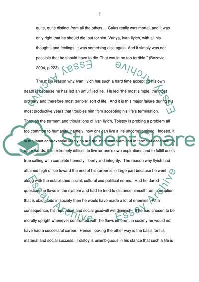 The Death of Ivan Ilyich by Leo Tolstoy