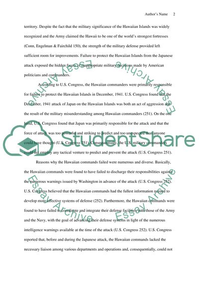 WW II Responsible for Pearl Harbor