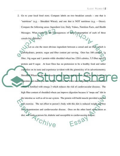 Seminar 1 bio nutrition