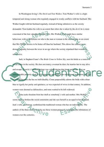 Representation of wives over the century