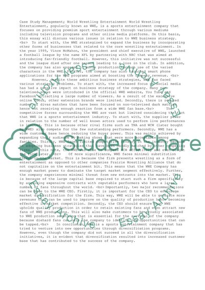 World Wrestling Entertainment