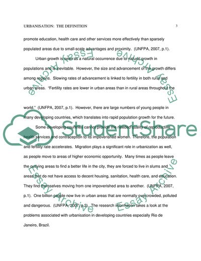 What is Urbanisation and How Might It Cause Problems for a Developing Country