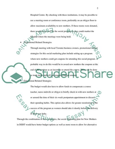 Social Marketing Plan - Establishing Budgets and Finding Funding