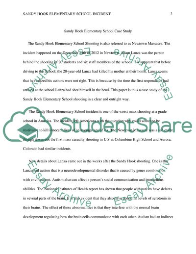 Sandy Hook Elementary School Incident